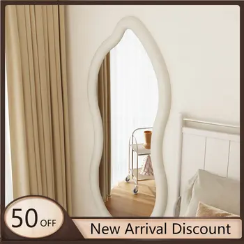 Yatak odası Koridor Ayna Makrome Beyaz Estetik kuaför aynası Düzensiz Büyük Espejo Cuerpo Entero Kore Odası Dekor 11