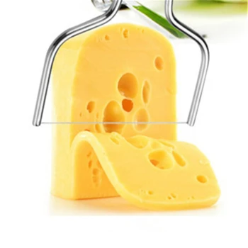 Yeni 1 Adet Paslanmaz Çelik Peynir Tel Dilimleme Peynir Tereyağı Kesici Peynir kek bıçağı Pişirme Mutfak Peynir araçları