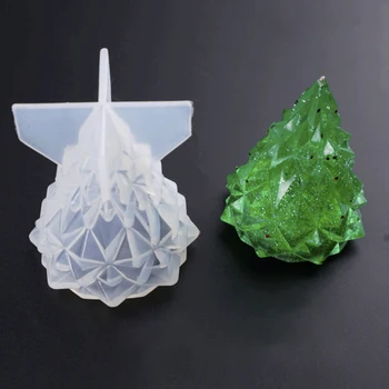 Yeni 3D Yılbaşı Ağacı Şekil Mum Silikon Kalıp Aromaterapi el Yapımı Mum Yapma Mum Kalıp DIY Ev Decroation 6