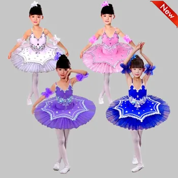 Yeni Kız Gözleme tutuş Dans Kostümleri Çocuk Profesyonel Tabağı tutu Bale Elbise 15