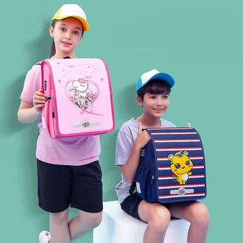 YENİ Çocuk Okul Çantaları Erkek Kız Çocuklar için Karikatür Ortopedik Schoolbag Birincil Sınıf 1-2 okul sırt çantası Mochilas Infantil 14