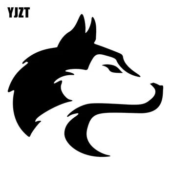 YJZT 16.5 cm X 15.1 cm Kişilik Hayvan Siluet Köpek Siyah / Gümüş Araba Çıkartmaları Süslemeleri Vinil Siyah / Gümüş 18