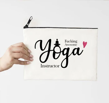 Yoga Makyaj Çantası Mektup Çiçek Baskı Kozmetik Çantaları Mama Teyzeler Makyaj Çantaları Tuvalet Çantası Bayanlar Debriyaj Hediyeler Moda 7