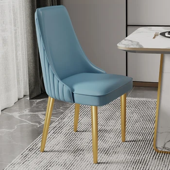 Yumuşak Accent yemek sandalyeleri Mutfak Rahatlatıcı Ergonomik Modern Yemek Sandalyesi Arkalığı Lüks Makyaj Minimalist Sillas Hme Mobilya 1