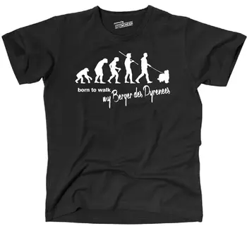 Yuvarlak Boyun erkek tişörtü EVRİM BERGER DES PİRENELER Doğan Yürüyüş Hunde Hund Siviwonder Bis 3XL Baskı T-Shirt 16