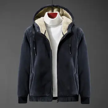 Yün hoodie erkek kuzu yün kapşonlu hoody Kaşmir tişörtü artı kadife kalınlaşma yaşlı büyük boy kış giyim L-8xl 16