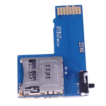 Çift Sistem Çift TF Kart Adaptörü Bellek Kartı 2 İn 1 TF Mikro SD Kart Adaptörü Ahududu Pi İçin Anahtarı İle 3B+/3B