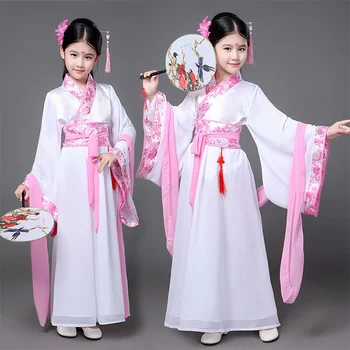 Çin Çocuk Yeni Yıl Noel Prenses Cosplay Kostüm Karnaval Cadılar Bayramı Kostüm Çocuk Kız Elbise
