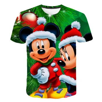 Çocuk Mickey Mouse T Shirt Yaz Moda Erkek Kız T-Shirt Çocuklar 2023 Disney Serisi Karikatür Rahat Kısa kollu tees Tops