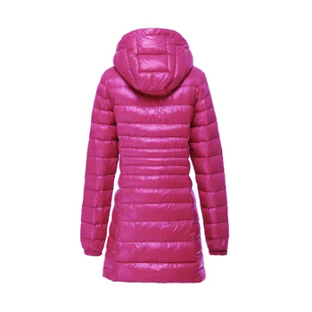 Ördek 2020 Casaco Inverno Aşağı Ultra Hafif İnce İnce Kadın kışlık ceketler Ve Mont Hood Artı Boyutu 7XL HJ425 20