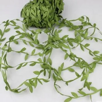 Ücretsiz Kargo 200m Yapay Yeşil Çiçek Yaprakları Rattan DIY Garland Aksesuar Ev Dekorasyon İçin Hairbands Kafa Bandı 12