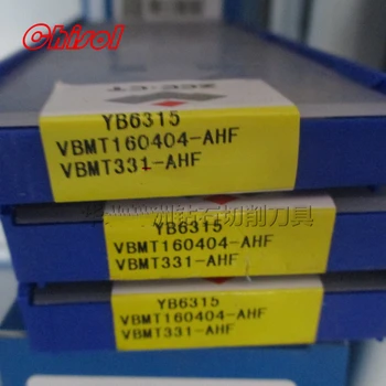 ücretsiz kargo dönüm ekler VBMT160404-AHF VBMT160408-AHF YB6315 cnc karbür dönüm bıçak torna ipuçları kesici 12