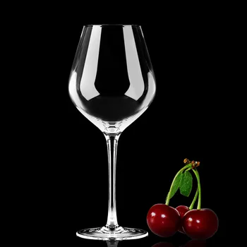 Şarap bardağı Yüksek dereceli Kristal 450 ml / 500 ml / 650 ml Cam Bordo Cam Ev Yuvarlak Kadeh Taşınabilir şarap bardağı